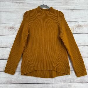 Madewell Northfield Mockneck Sweater Womens Medium Golden Harvest Brown